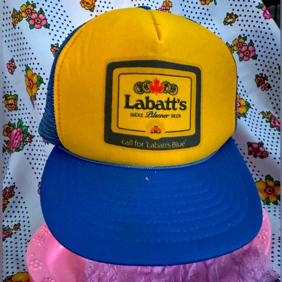 Vintage Other - VTG Labatt’s Pilsner Beer Hat